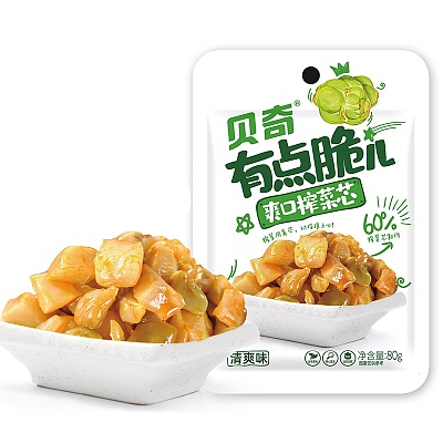 贝奇 有点脆 鲜脆榨菜芯 清爽味 80g