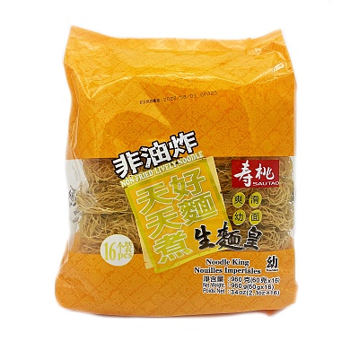 寿桃 非油炸 生面皇 爽滑幼面 16pcs 960g