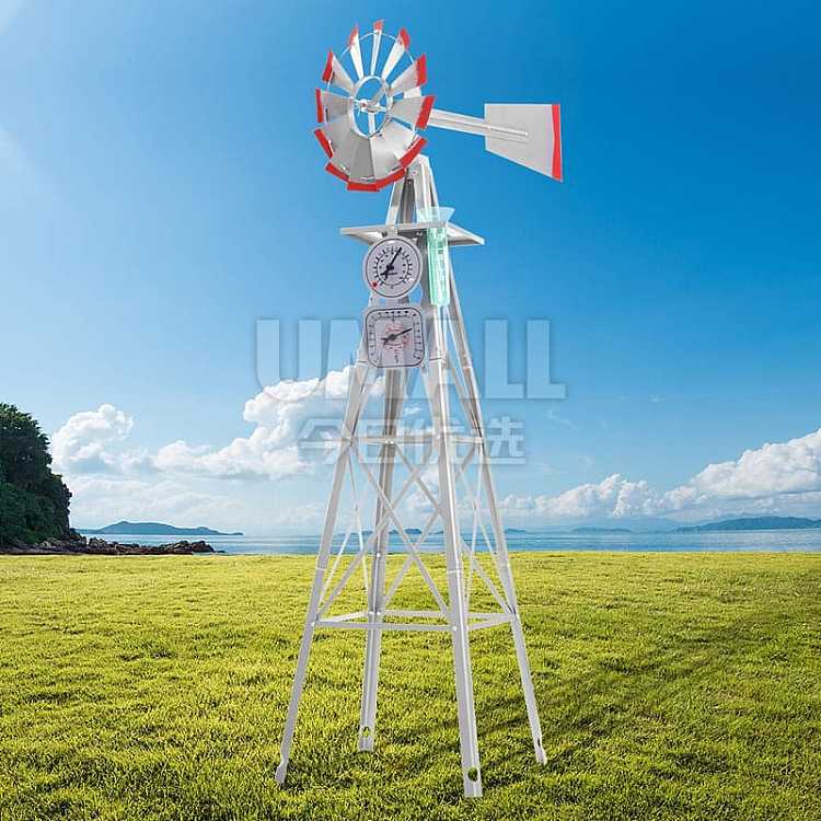 gardeon-outdoor-decorative-garden-windmill-with-built-in-wind-vane-mini-weather-station-metal-frame-resistant-to-strong-winds-and-rust-corrosion-1