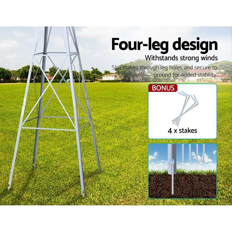 gardeon-outdoor-decorative-garden-windmill-with-built-in-wind-vane-mini-weather-station-metal-frame-resistant-to-strong-winds-and-rust-corrosion-6