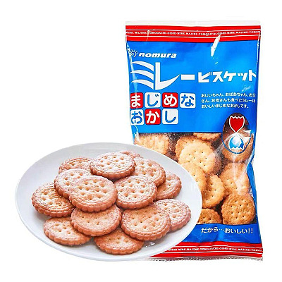 野村煎豆 咸味香脆小圆饼 120g（多条码）
