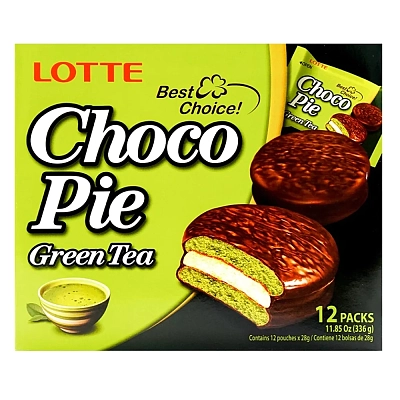 乐天 抹茶巧克力派 336g