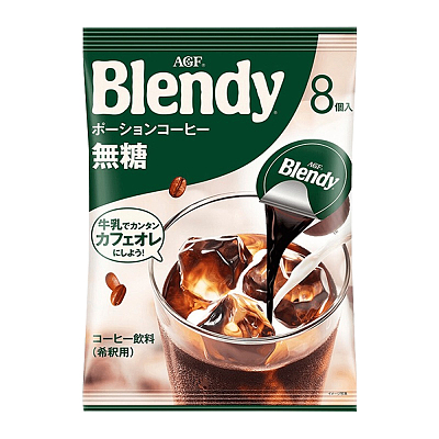 AGF Blendy 胶囊咖啡球 无糖 8个入