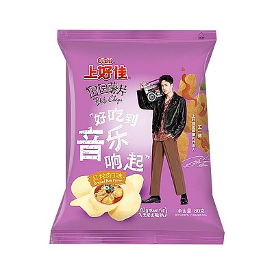 上好佳 田园薯片 红烩肉口味 80g