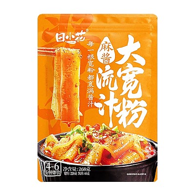 田小花 流汁大宽粉 麻酱味 268g
