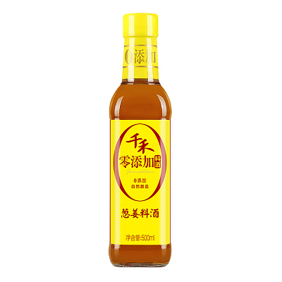 千禾 零添加 葱姜料酒 500ml