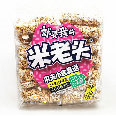 农夫小舍 麦通 米老头 花生味 400g