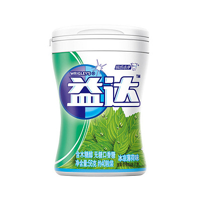 益达 木糖醇口香糖 冰凉薄荷味 40粒