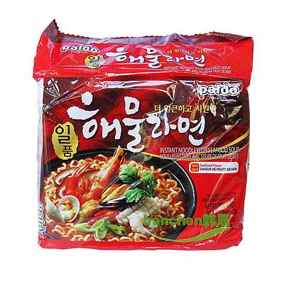 Paldo 御膳 章鱼海鲜辣拉面 120g*5袋/包