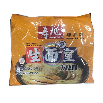 寿桃 生面皇 非油炸方便面 600g