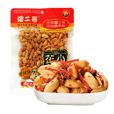 傻二哥 小酒花生 香辣味 90g