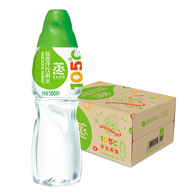 【整箱】屈臣氏 蒸馏饮用水 原味 500ml*15
