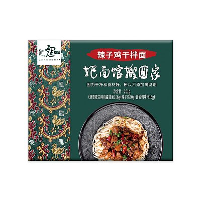 寇大香 辣子鸡干拌面 201g