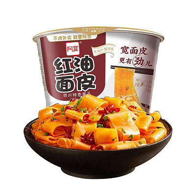 白家 红油面皮 碗装 105g