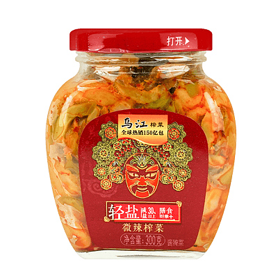 乌江 微辣榨菜 瓶装 300g