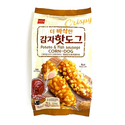 【冻】Wang 土豆粒 脆皮芝士鱼肉热狗肠 4根 400g