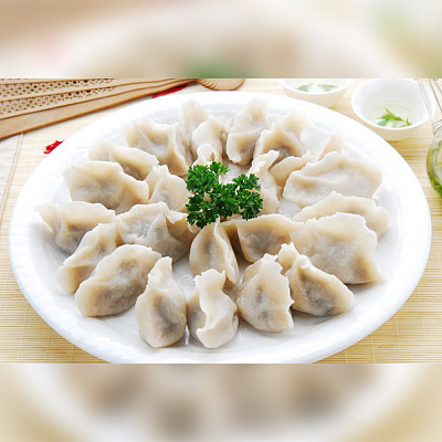 【冻】合家欢 手工现包 猪肉韭菜虾仁饺子 15只 【纯澳洲手工特大山东水饺】