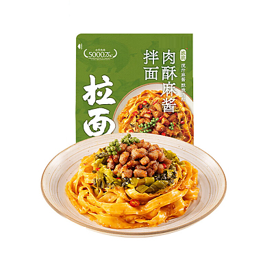 拉面说 椒麻脆脆肉酥拌面 180g