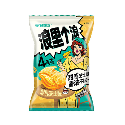 好丽友 浪里个浪 厚乳芝士味 65g