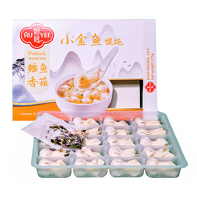 【冻】如意 小金鱼馄饨 鳕鱼香菇  20pcs 175g