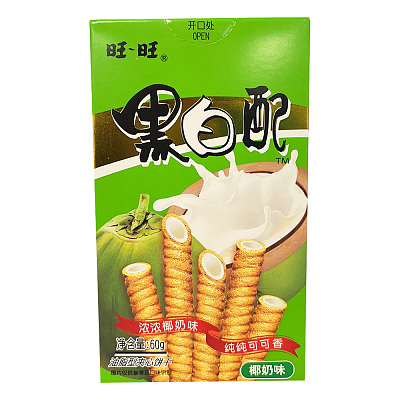 旺旺 黑白配 椰子味 60g