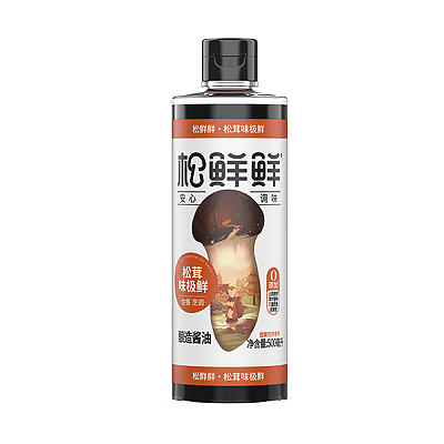 松鲜鲜 松茸味极鲜 酿造酱油 500ml