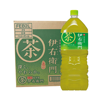 【整箱】三得利 伊右卫门 绿茶 2L*6瓶/箱