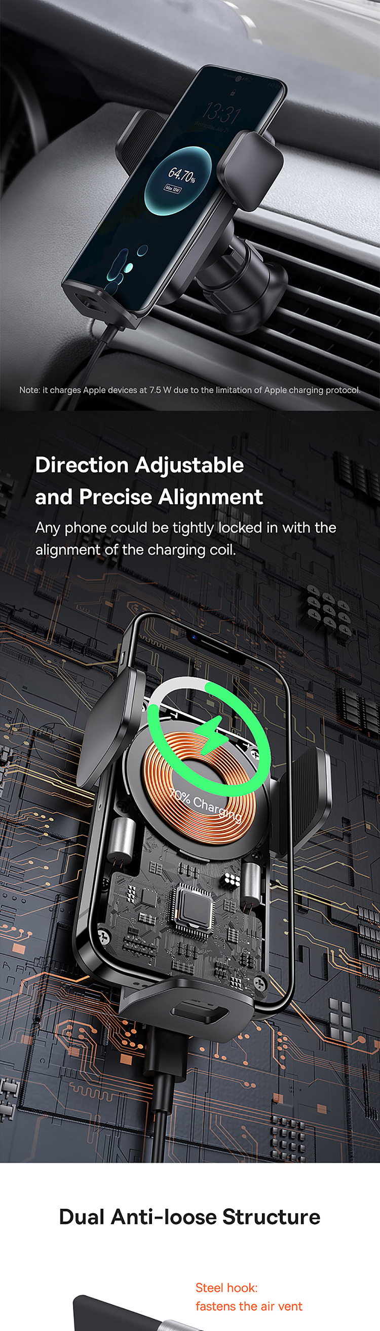 best-smart-auto-alignment-car-mount-wireless-charger-qi15w-air-vent-version-black-2
