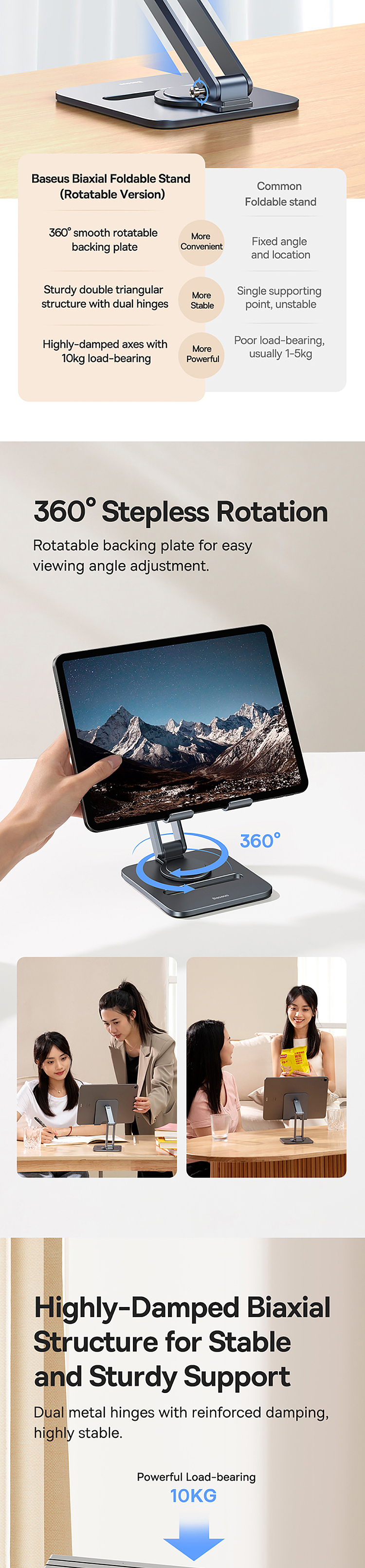 best-metal-desktop-dual-axis-folding-stand-tablet-swivel-model-dark-sky-gray-2