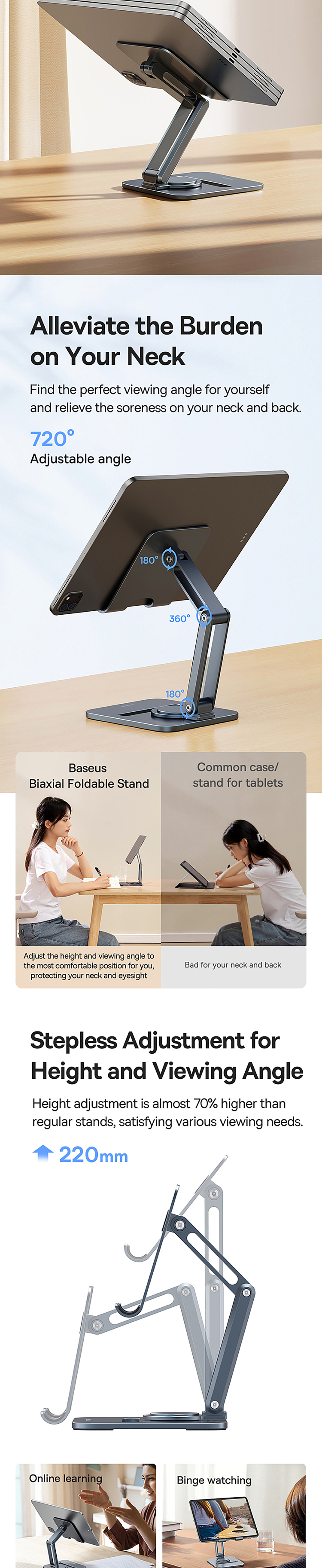 best-metal-desktop-dual-axis-folding-stand-tablet-swivel-model-dark-sky-gray-3