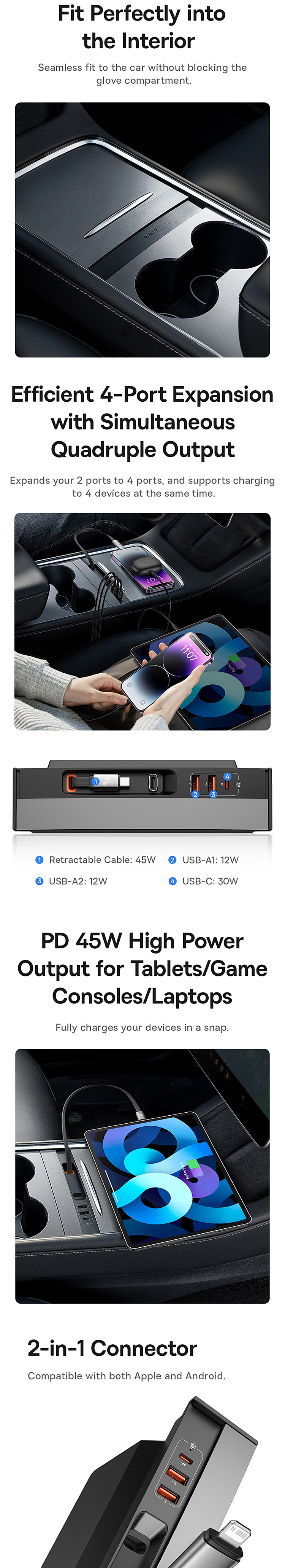 besi-t-space-docking-station-for-tesla-2a1cretractable-cable-45w-obsidian-black-2
