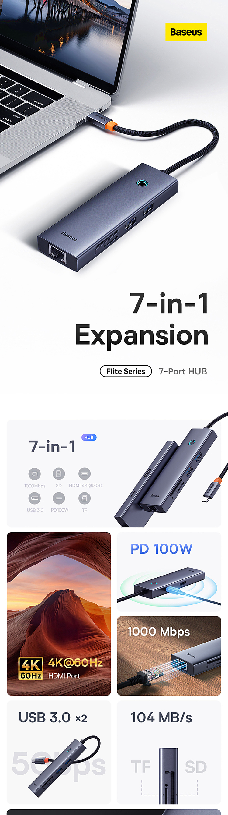 best-ultra-series-4-in-1-hub-deep-sky-gray-usbatousb30-overseas-edition-1