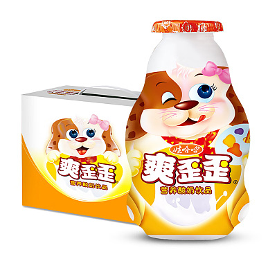 【整箱】娃哈哈 爽歪歪 营养酸奶饮品 200g*24瓶/箱