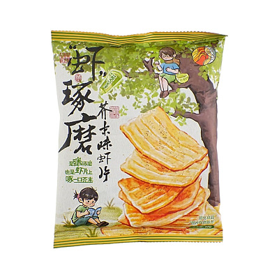 茶颜悦色 虾琢磨 芥末味虾片 50g