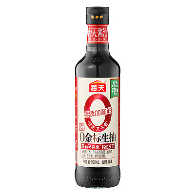 海天 零添加金标生抽 500ml