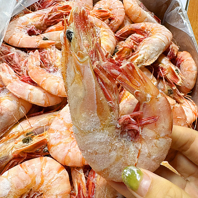 【冻】熟皇帝虾 Cooked King Prawn U10/15 约1kg