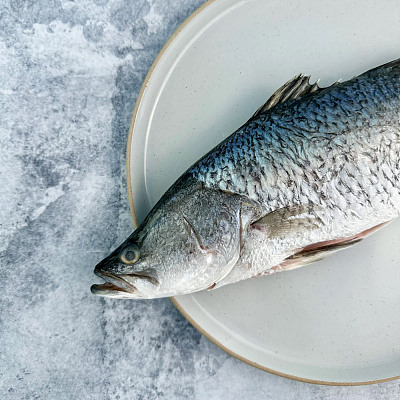 【冻】盲槽整条 (去鳞去内脏) Whole Cleaned Barramundi 约800-1000g