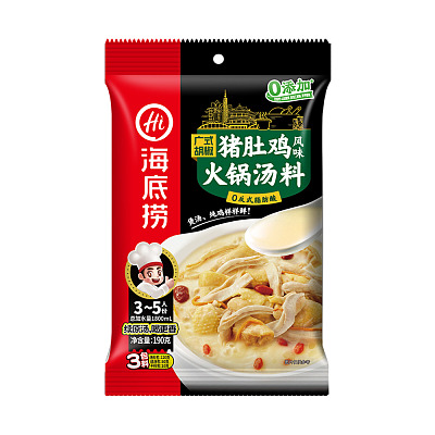 海底捞 广式胡椒猪肚鸡风味火锅汤料 190g