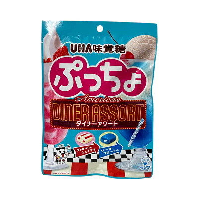 UHA 味觉糖 草莓奶昔&苏打冰激凌风味 67g
