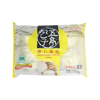 【冻】五亭 萝卜丝包 6只装 480g 