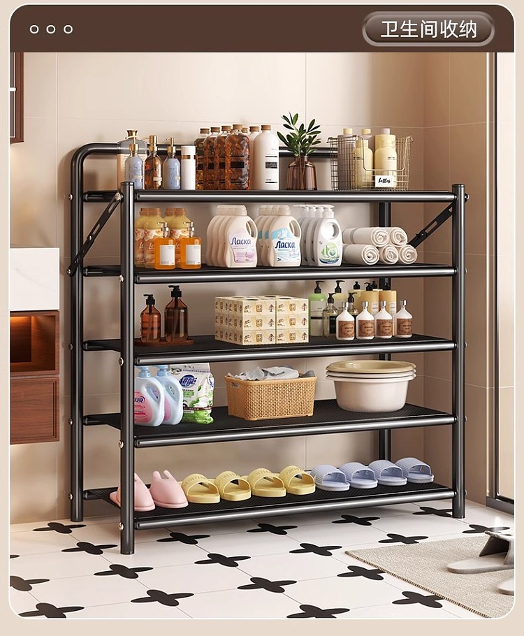 ulife-foldable-shoe-rack-black-5-tier-50cm-10