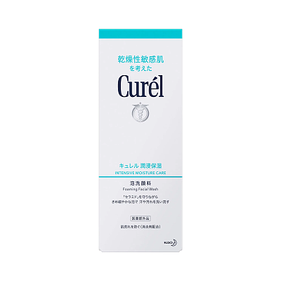 日本Curel 氨基酸浸润保湿泡沫洗面奶 150ml