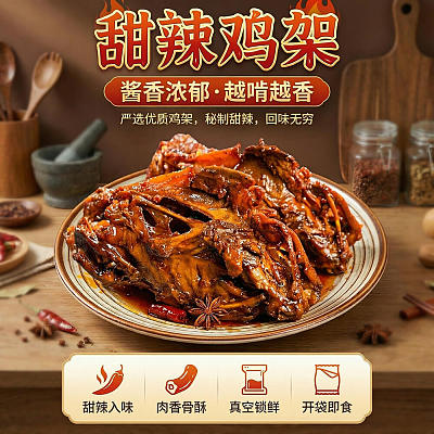 【鲜】Umall卤味 甜辣鸡架 2个