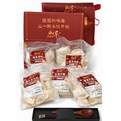 【礼盒】山东品质王 新年水饺礼盒 500g*5
