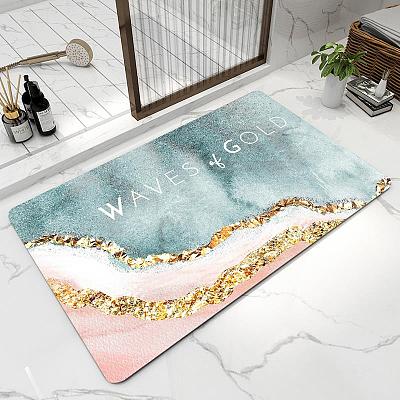 防滑吸水垫 粉蓝海岸 40cm*60cm