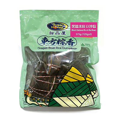 甜品屋 黑糯米红豆沙粽 3只入 375g