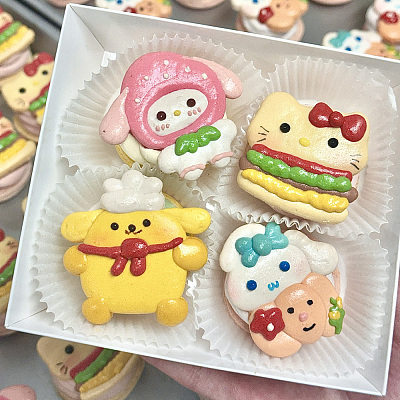 【冻】卡通马卡龙组合 4pcs