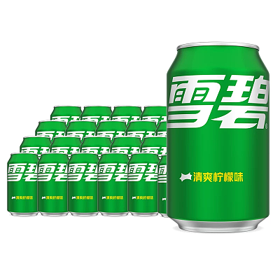 中国内地版【整箱】可口可乐 雪碧 易拉罐 330ml*24