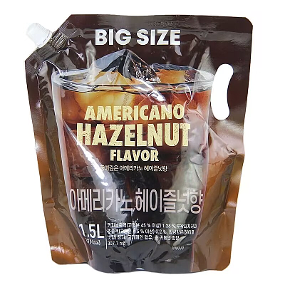 韩国 GS25便利店 自营系列 美式咖啡 榛果味 1.5L