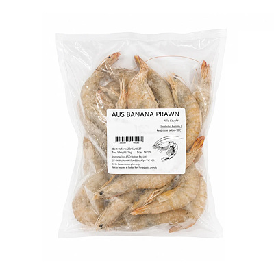 【冻】刺身级野生香蕉虾 Tarni Brand Banana Prawn Size16/20 1kg